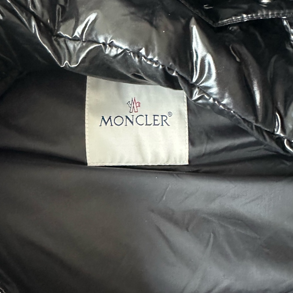 Moncler Shiny Black Puffer Jacket - Picture 7 of 7
